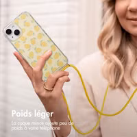 imoshion Coque Design avec cordon Apple iPhone 15 - Citrus Dream