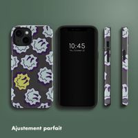 Selencia Coque arrière Vivid avec MagSafe Apple iPhone 14 - Wavy Smiley Green