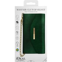 iDeal of Sweden Mayfair Clutch Velvet iPhone Xs Max - Vert