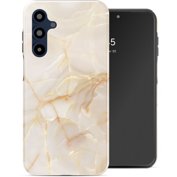 Selencia Coque arrière Vivid Tough Samsung Galaxy A16 - Golden Beige Marble