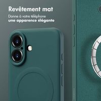 imoshion Coque Couleur avec MagSafe Apple iPhone 16 - Vert foncé