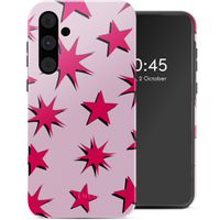 Selencia Coque arrière Vivid Tough Samsung Galaxy A55 - Stars Rubine Red Light Pink