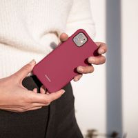 imoshion Coque de couleur avec cordon amovible iPhone 14 Pro - Rouge foncé