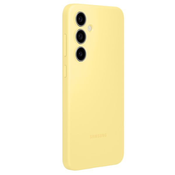 Samsung Original Coque en silicone Samsung Galaxy S24 FE - Jaune