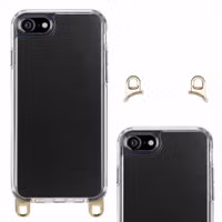 Selencia Coque arrière avec crochets amovibles Apple iPhone SE (2022 / 2020) / 8 / 7 - Transparent