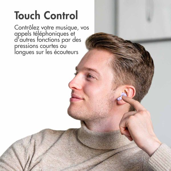 imoshion ﻿Écouteurs Aura Pro - Écouteurs sans fil - Écouteurs sans fil Bluetooth - Avec fonction de réduction du bruit ANC - Lavender Lilac