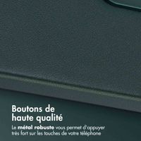 Accezz Coque arrière en cuir avec MagSafe Samsung Galaxy A36 / A56 - Cedar Green