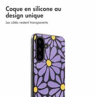 imoshion Coque design pour Samsung Galaxy A26 - Tropical Violet Flowers Connect