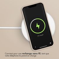 Accezz Coque Liquid Silicone Apple iPhone 12 (Pro) - Stone