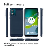 imoshion Coque Brushed Motorola Moto E13 - Bleu foncé