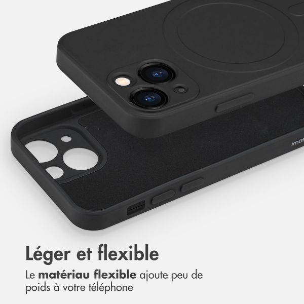 imoshion Coque Couleur avec MagSafe Apple iPhone 13 Mini - Noir