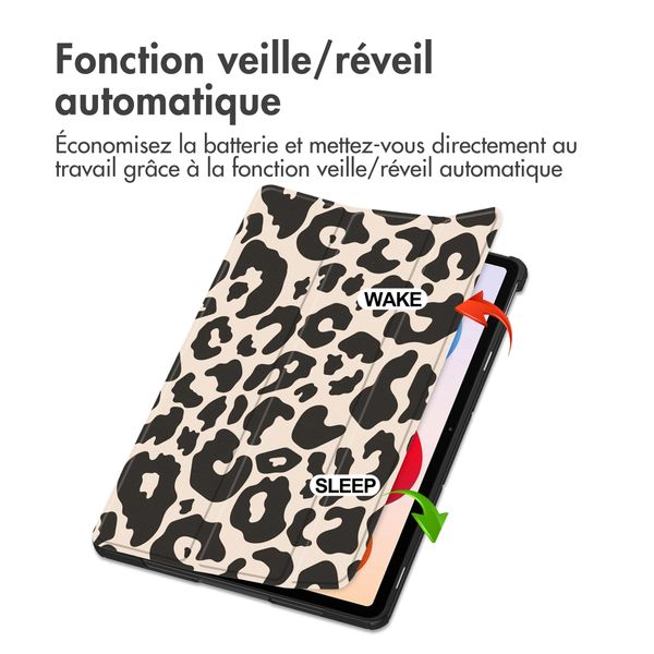 imoshion Coque tablette Design Trifold Xiaomi Redmi Pad 2 Pro - Leopard