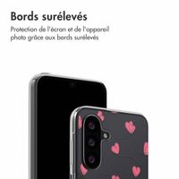 imoshion Coque design pour Samsung Galaxy A26 - Dusty Rose Connected Hearts