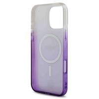 Guess Coque MagSafe IML Glitter Gradient Apple iPhone 16 Pro Max - Purple