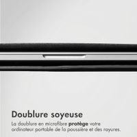 Accezz Leather Pochette ordinateur Apple MacBook 14 pouces - Noir