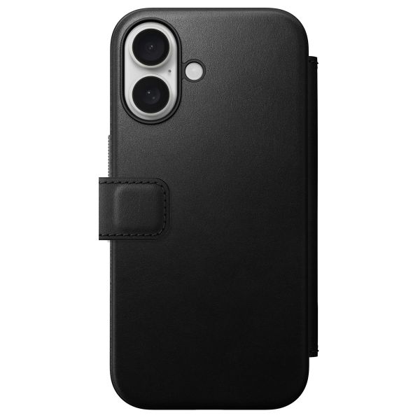 Nomad Étui de téléphone portefeuille Modern Leather Folio iPhone 16 - Black