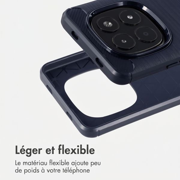 imoshion Coque Brushed Xiaomi Redmi Note 15 Pro (4G) - Bleu foncé
