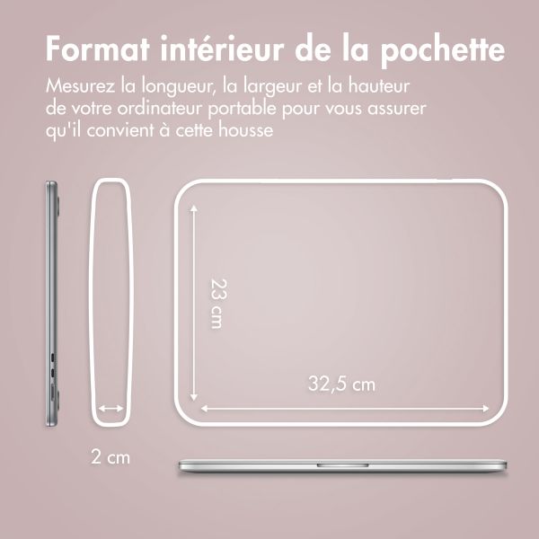 imoshion Pochette ordinateur Fluffy 13-14 pouces - Hearts