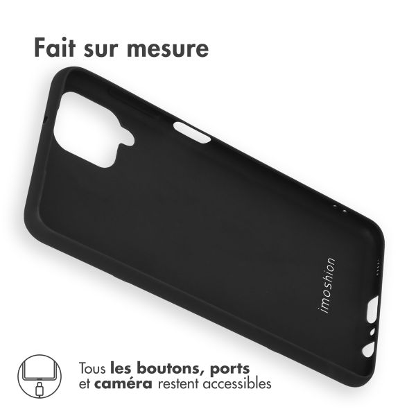 imoshion Coque Couleur Samsung Galaxy A12 - Noir