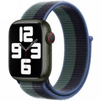 Apple Bracelet Sport Loop Apple Watch Series 1 t/m 9 / SE (38/40/41 mm) | Series 10 / 11 (42 mm) - Midnight Green
