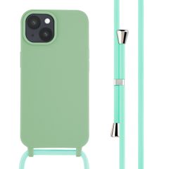 imoshion Coque en silicone avec cordon Apple iPhone 15 - Vert