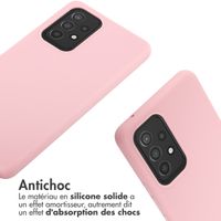 imoshion ﻿Coque en silicone avec cordon Samsung Galaxy A53 - Rose