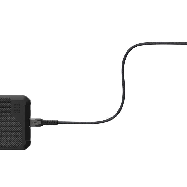 UAG Câble de charge USB-C vers USB-C avec cœur en Kevlar® - 1,5 mètre - Noir / Gris