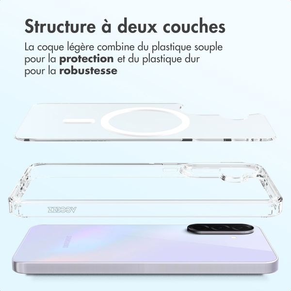 Accezz Coque arrière Xtreme Impact avec MagSafe Samsung Galaxy A36 - Transparent