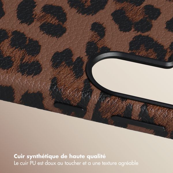 Selencia Coque Sabi imprimé panthère avec MagSafe Samsung Galaxy S26 - Mocha Brown