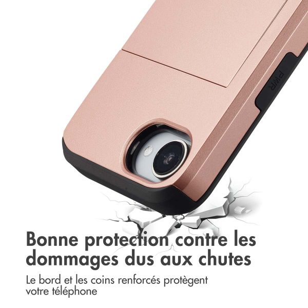 imoshion Coque arrière avec porte-cartes iPhone 16e - Rose Doré