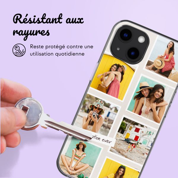 Coque personnalisée avec pellicule N°3 iPhone 13 - Transparent