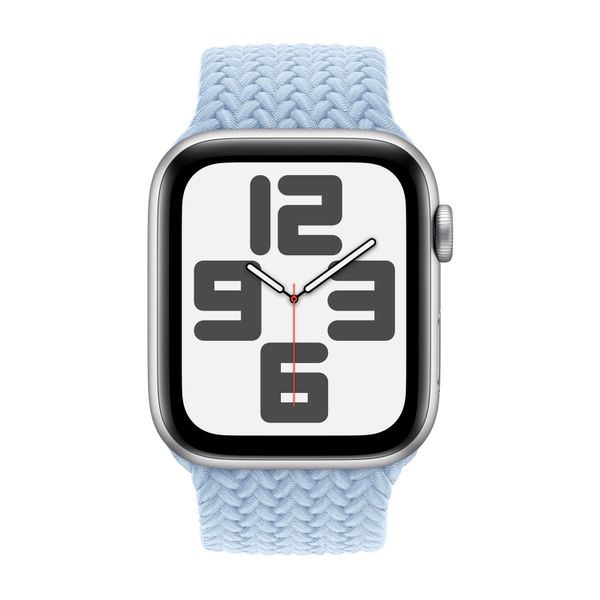Apple Bracelet Solo tressé Apple Watch Series 1 - 9 / SE (38/40/41 mm) | Series 10 / 11 (42 mm) - Taille 9 - Light Blue