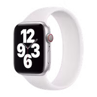 Apple 4 Pack Apple Bracelet Boucle unique en Silicone Apple Watch| 44/45/46/49 mm - Taille 11 - White / Canary Yellow / Storm Blue / Pistachio