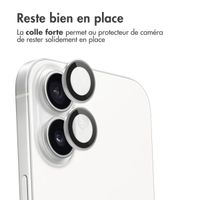 imoshion Lot de 2 protections d'objectif de caméra iPhone 16 / 16 Plus - Blanc