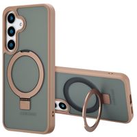 Accezz Coque Ring Stand avec MagSafe Samsung Galaxy S25 - Brown