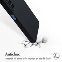 Accezz Coque Liquid Silicone Samsung Galaxy A17 - Noir