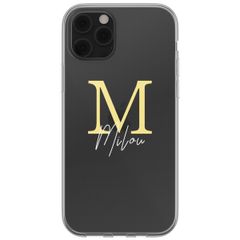 Coque avec votre propre photo et/ou texte Apple iPhone 12 (Pro) - Letter