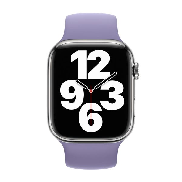 Apple Bracelet Boucle unique en Silicone Apple Watch | 38/40/41/42 mm - Taille 6 - English Lavender