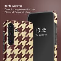 Selencia Coque arrière Vivid avec MagSafe Samsung Galaxy S25 - Pied-de-Poule