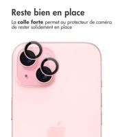 imoshion Lot de 2 protections d'objectif de caméra Apple iPhone 15 / 15 Plus - Pink