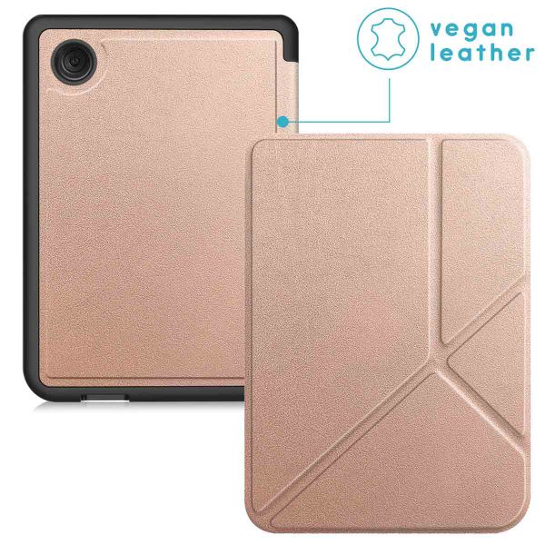 imoshion Étui de liseuse portefeuille Pliable Kobo Clara Colour / BW - Rose Doré