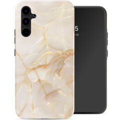 Selencia Coque arrière Vivid Tough Samsung Galaxy A34 - Golden Beige Marble