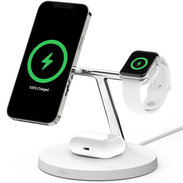 Belkin Chargeur sans fil 3 en 1 MagSafe iPhone+Apple Watch+AirPods