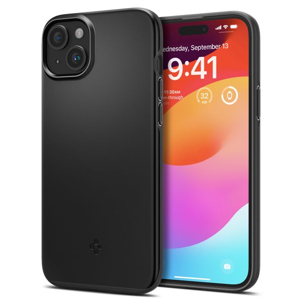 Spigen Coque Thin Fit iPhone 15 Plus - Noir