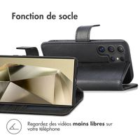 imoshion Étui de téléphone portefeuille Luxe Samsung Galaxy S25 Ultra - Noir