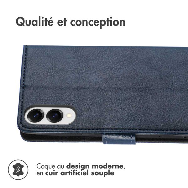 imoshion Étui de télephone portefeuille Samsung Galaxy S25 Edge - Bleu foncé