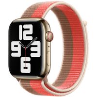 Apple Sport Loop Band Apple Watch Series 1-9 / SE - 38/40/41 mm / Series 10 - 42 mm - Pink Pomelo/Tan