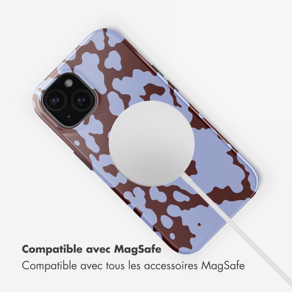 Selencia Coque arrière Vivid avec MagSafe Apple iPhone 15 - Moo'd Lavender Glow