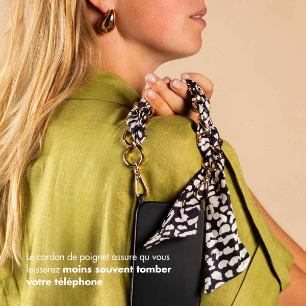 Selencia Bracelet de luxe avec écharpe - Noir