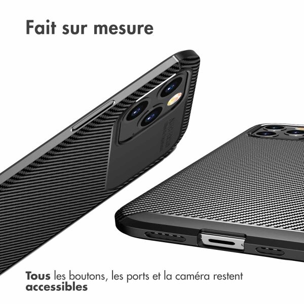 imoshion Coque silicone Carbon iPhone 12 Pro Max - Noir